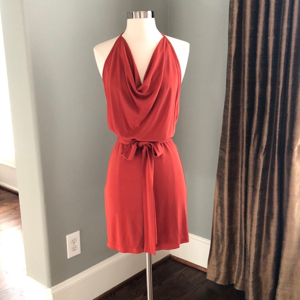 Haute Hippie Jersey Halter Dress